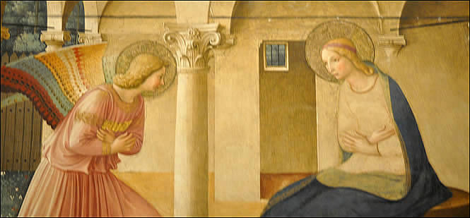 Détail de l'Annonciation de Fra Angelico