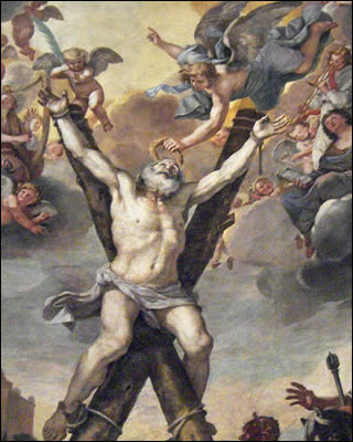 Saint André sur la croix