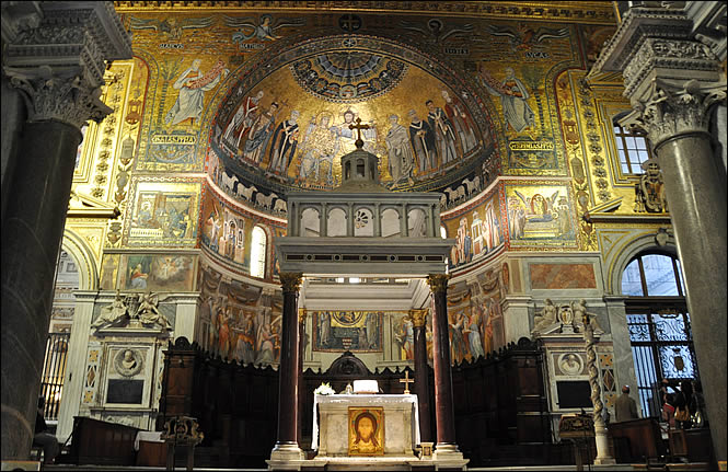 Le choeur de Sainte Marie du Trastevere
