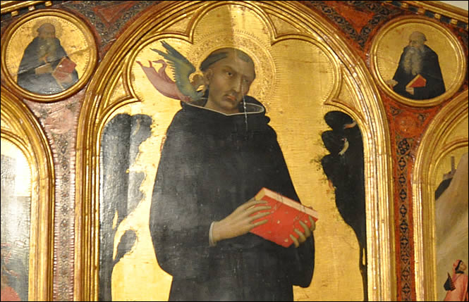 Détail du tableau représentant le Bienheureux Agostino Novello