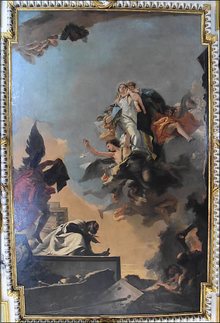 Le Bienheureux Simon Stock recevant le scapulaire