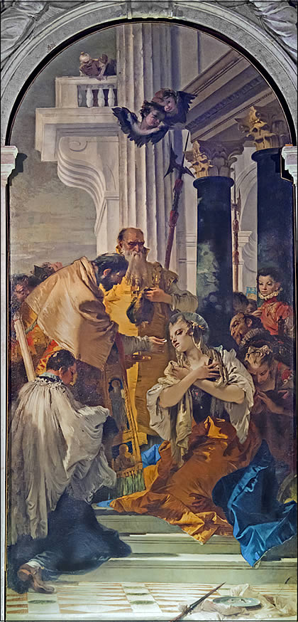 La derinère communion de Sainte Lucie de Tiepolo