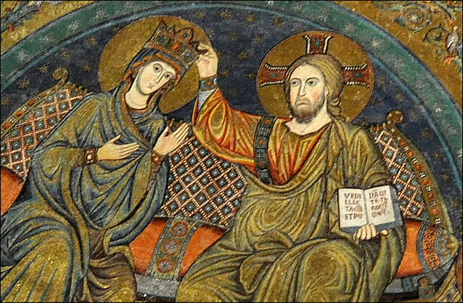 Détail du Couronnement de la Vierge