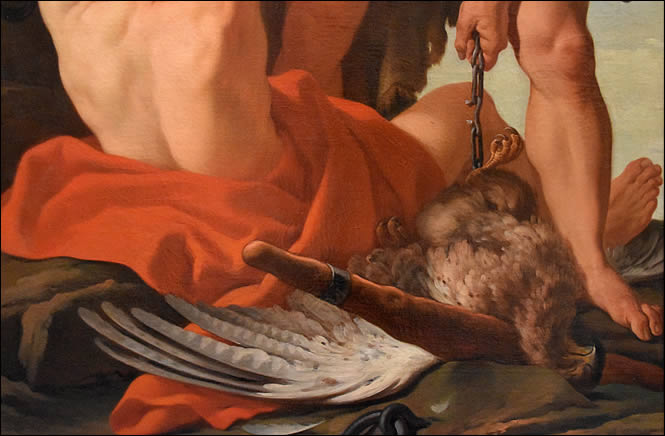 L'aigle tué par Hercule