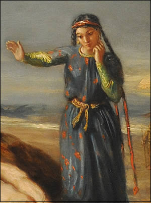 La jeune femme près de Mazeppa