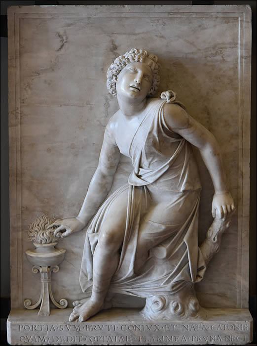 Bas-relief représentant Portia