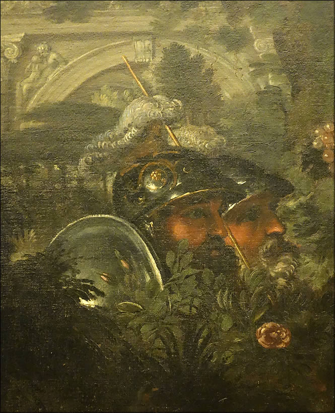 Détail du tableau de Rinaldo et Arminda