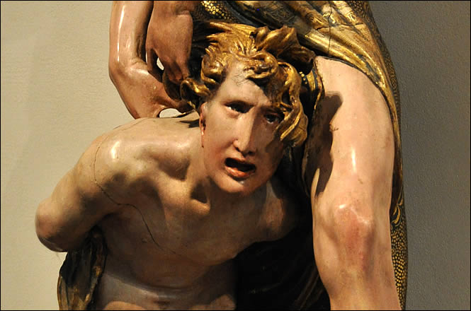 Détail d'Isaac dans le sacrifice d'Abraham