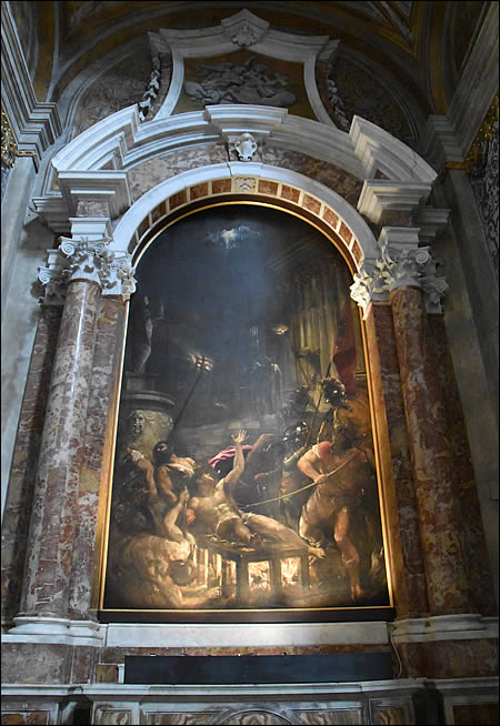 Tableau du martyre de Saint Laurent par le Titien