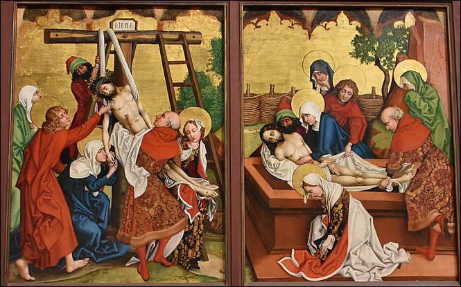 Panneaux supérieurs du retable de Saint Thomas