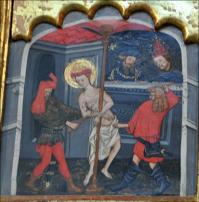 La flagellation de Sainte Catherine d'Alexandrie