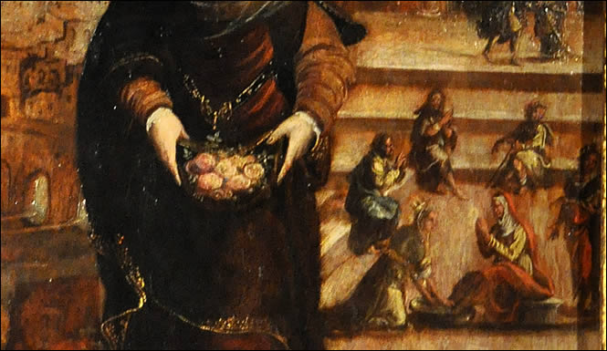 Détail de l'oeuvre de Sainte Elisabeth du Portugal