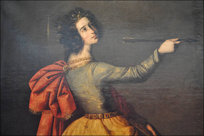 Détail du tableau de Sainte Engracia