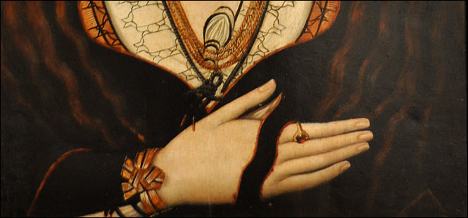 Détail de la main de Sainte Jeanne du Portugal