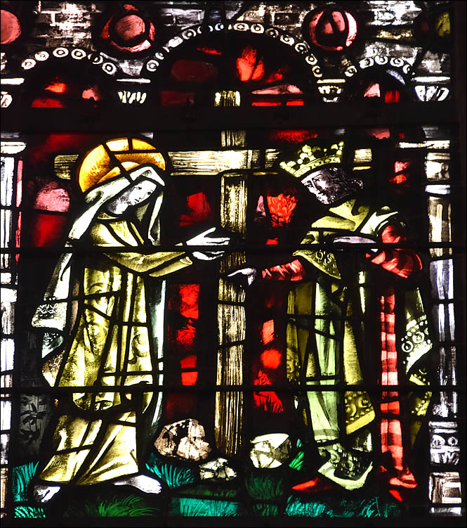 Sainte Odile et son père fondent une abbaye