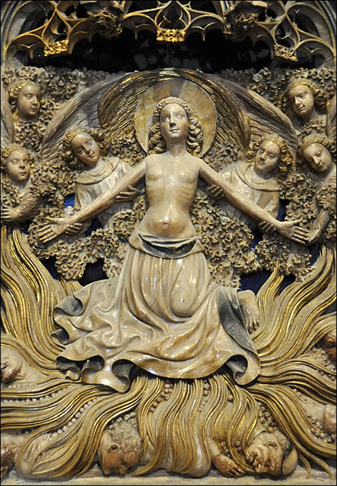Sainte Thècle au bucher