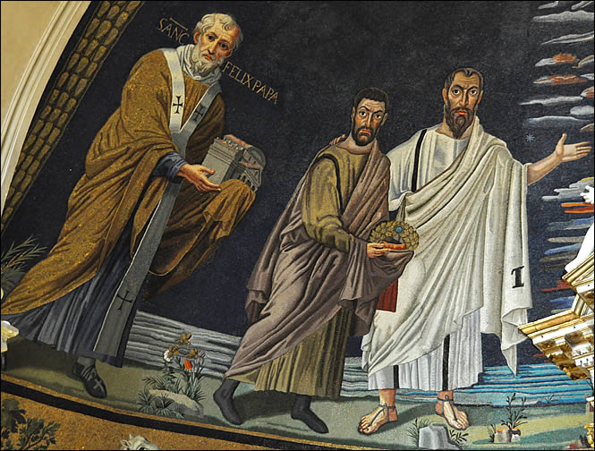 Saint Paul, Côme et le Pape Felix