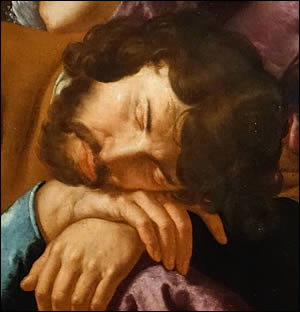Détail du tableau de Samson et Dalila