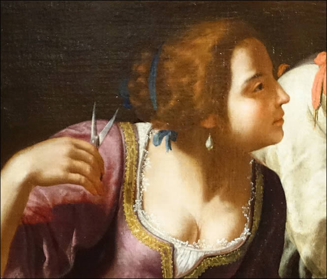 Détail du tableau de Samson et Dalila
