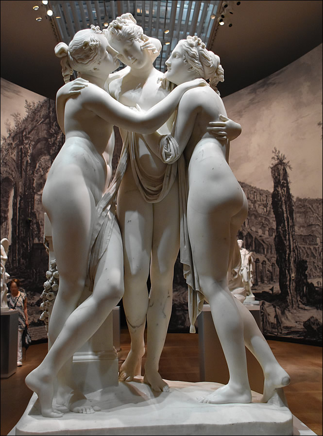 Scuplture des Trois Grâces de Canova