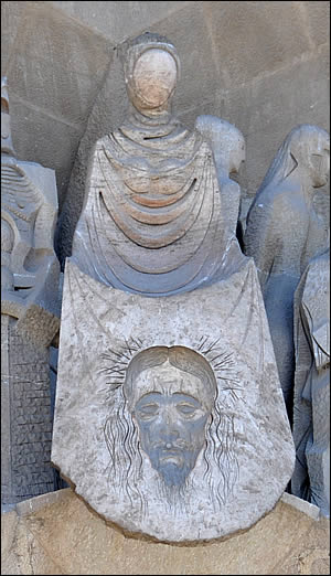 Détail de Sainte Véronique et du voile